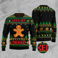 FUNSTUFFPRINT Let'S Get Baked Ugly Christmas Sweater, Christmas Sweater, Ugly Sweater, Funny Xmas Sweaters Ugly Sweater