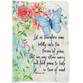 FUNSTUFFPRINT Let Us Therefore Come Boldly Hebrews 416 Fleece Blanket - Christian Blanket - Bible Verse Blanket