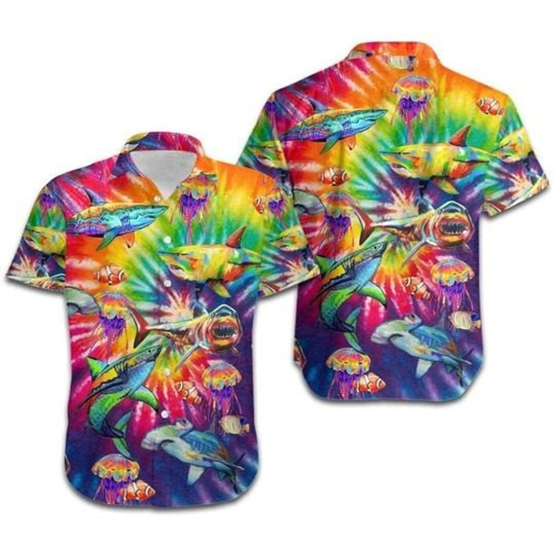 Rainbow Bee Hibiscus LGBT Pride Custom Name Hawaiian Shirt