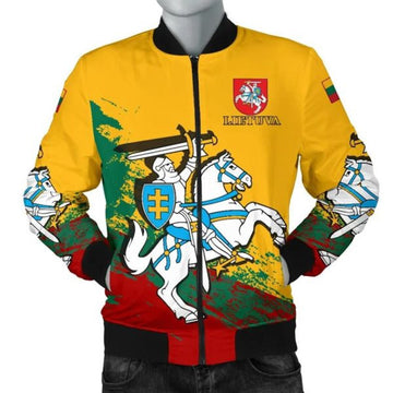 FUNSTUFFPRINT Lithuania Special Men's Bomber Jacket 3D Bomber Jacket