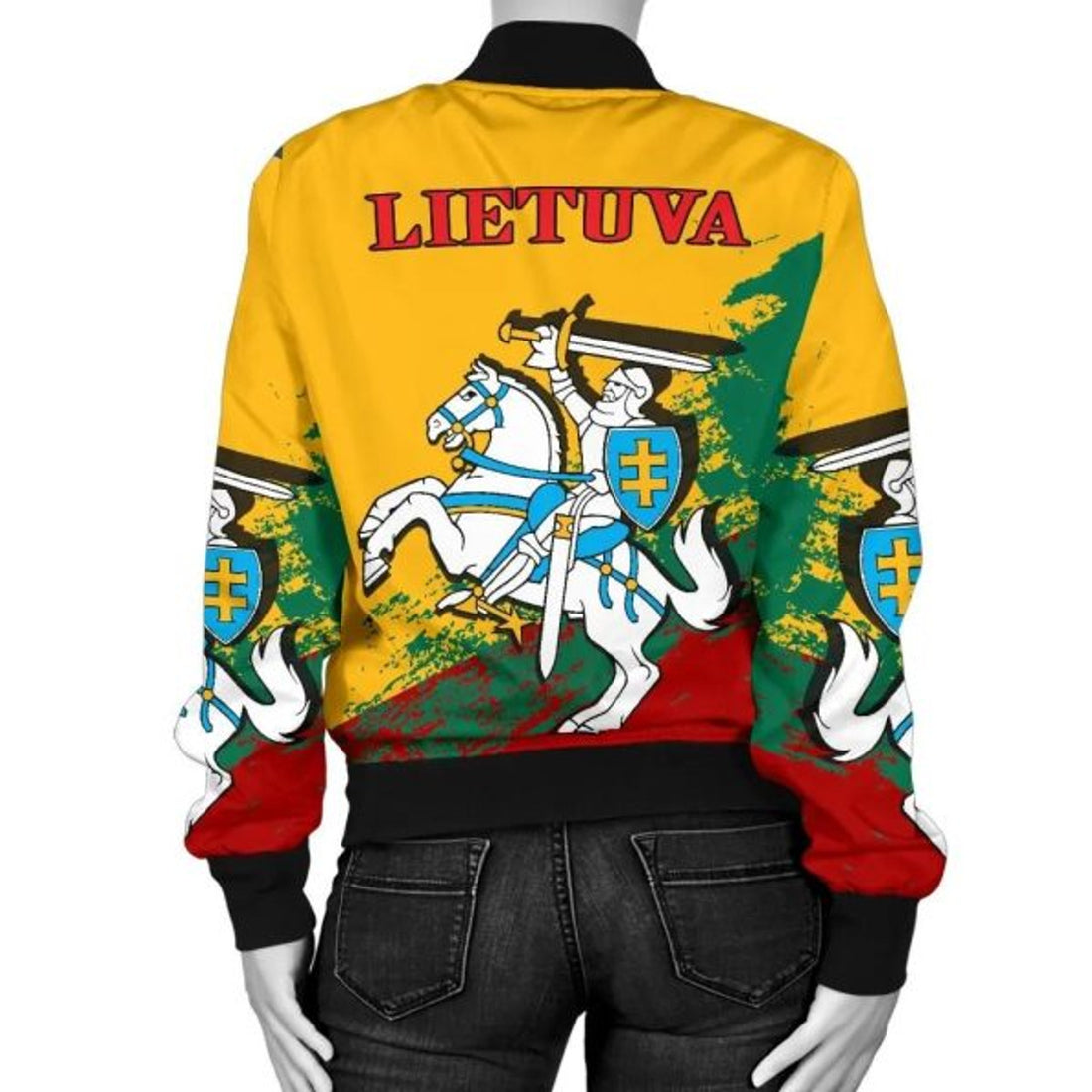 FUNSTUFFPRINT Lithuania Special Women's Bomber Jacket 3D Bomber Jacket