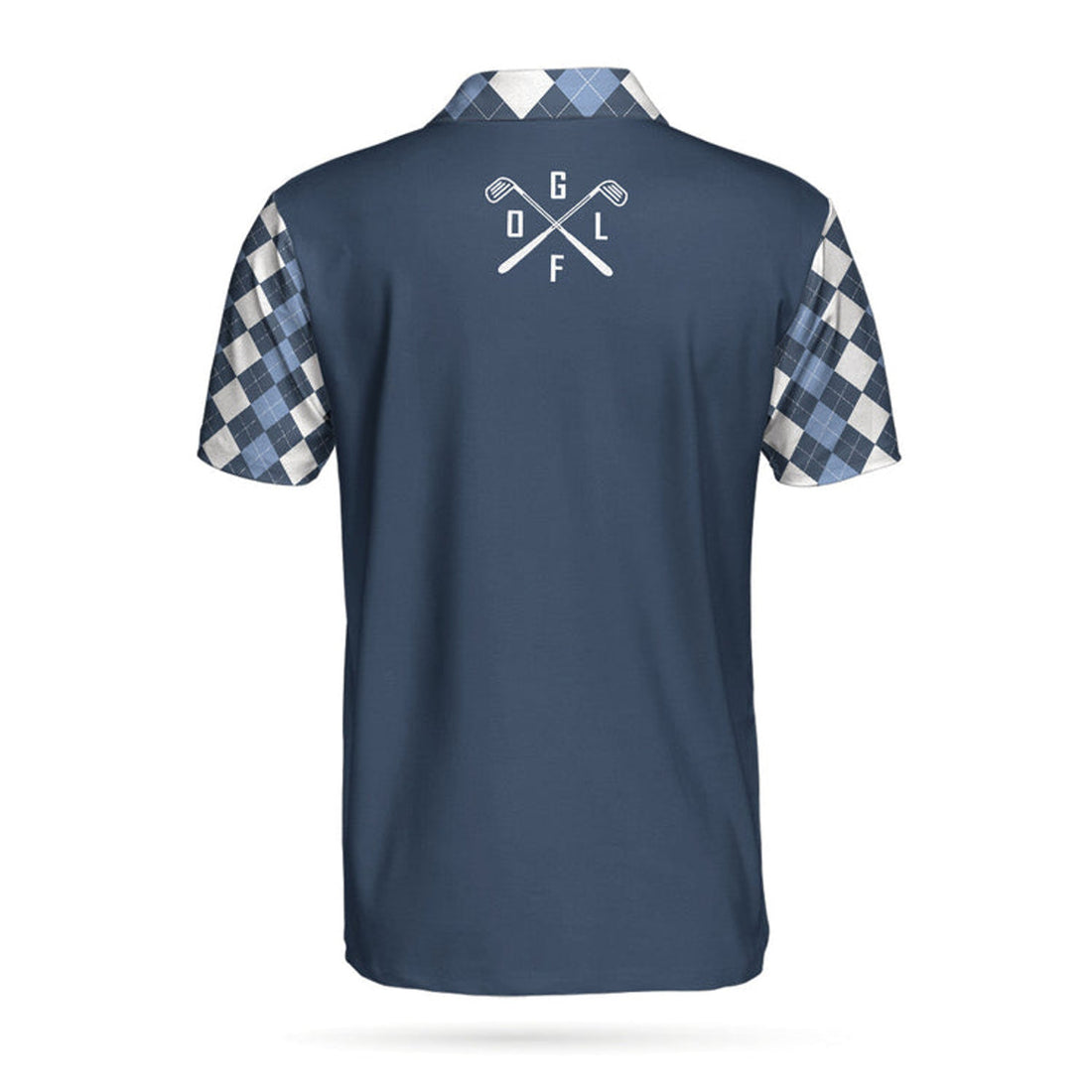 Life Is Short Swing Hard Short Sleeve Polo Shirt, Argyle Pattern Polo Shirt, Best Golf Shirt For Men