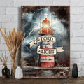 Lighthouse Poster, The Lord Shall Be A Light Into Me Poster and Canvas