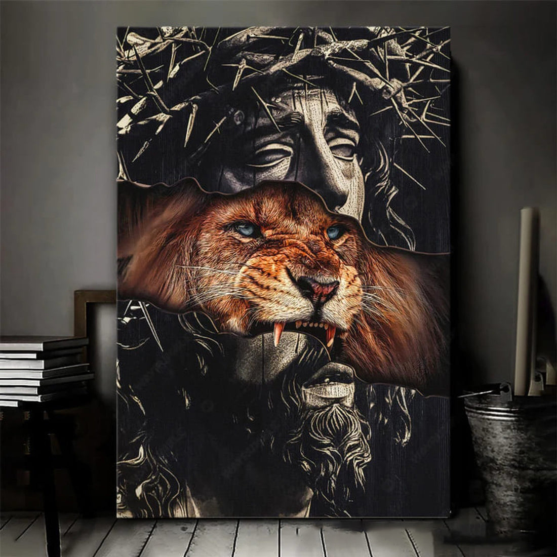 Lion King, Jesus And Lion, Poster Decor, God Lover Poster and Canvas