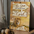 Lion King, Lion Poster, Be Still And Know That I Am God Poster and Canvas
