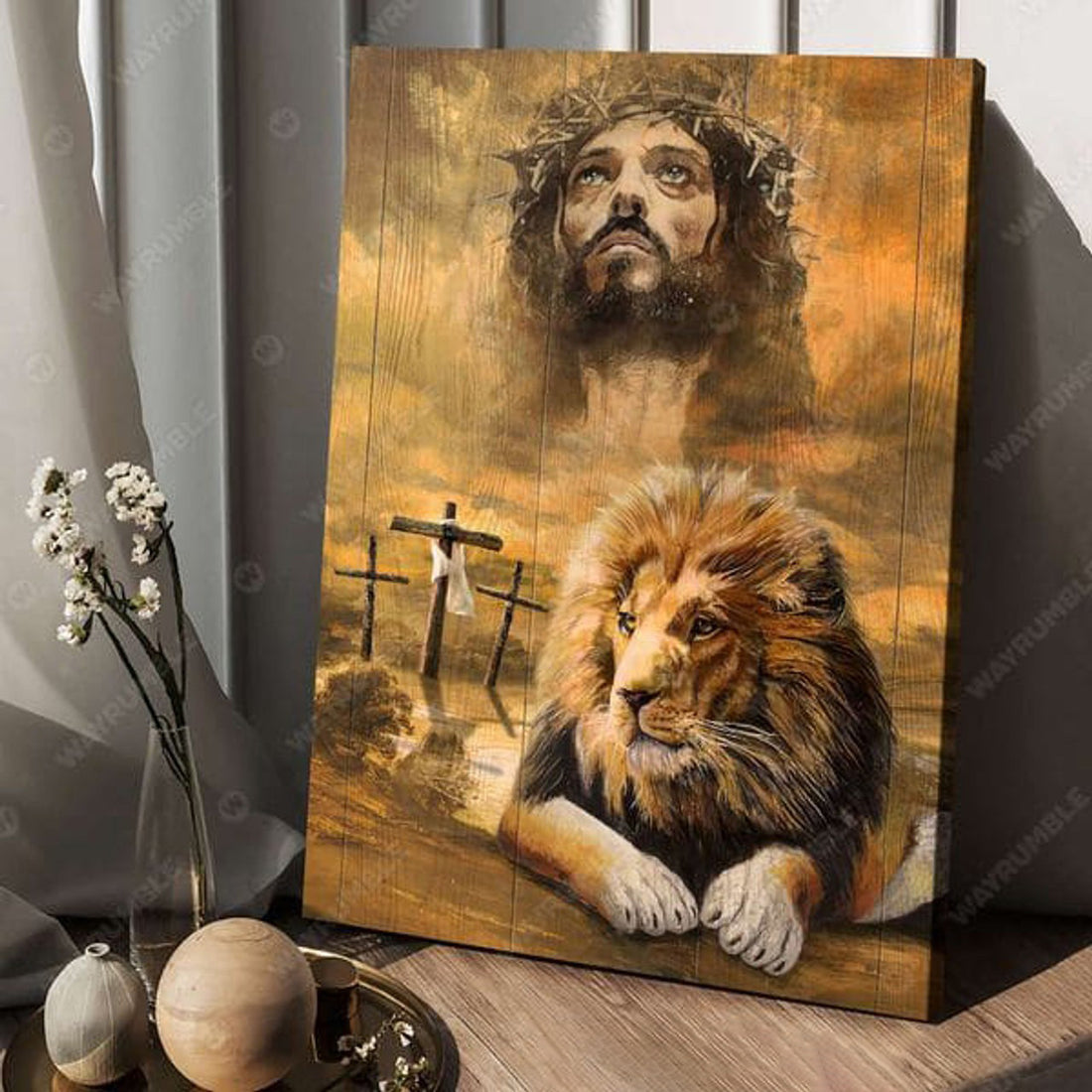 Lion Poster, Jesus And Lion, Believe In God Poster and Canvas