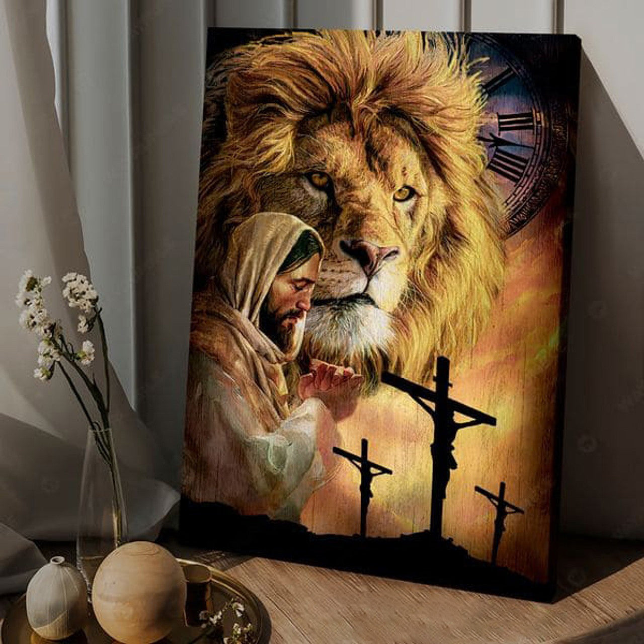 Lion Poster, Jesus Poster, Poster Decor, God Lover Poster and Canvas