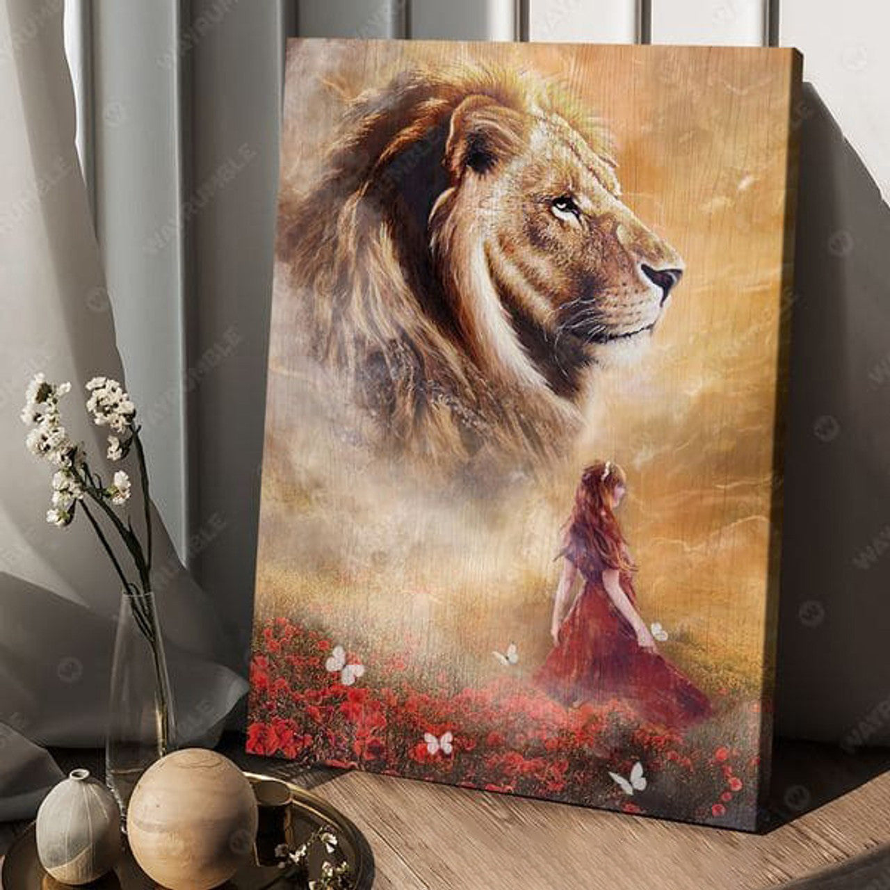 Lion Poster, Poster Decor, Wall Poster Poster and Canvas