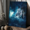 Lion Of Judah Hummingbird Night Light Canvas Wall Art - Christian Wall Posters - Religious Wall Decor