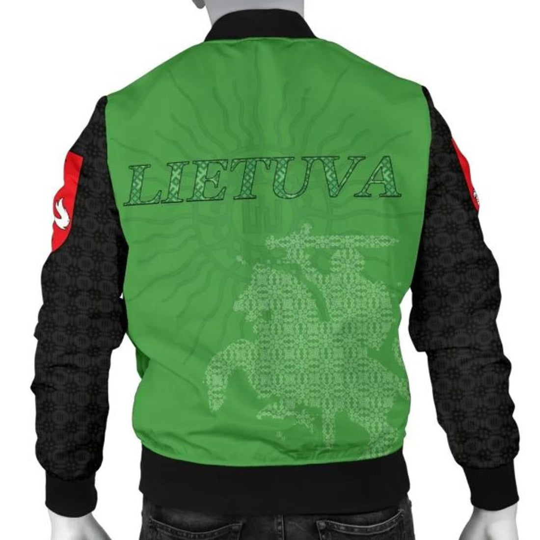 FUNSTUFFPRINTI Lithuania All My Life Bomber Jacket For Men Bomber Jacket