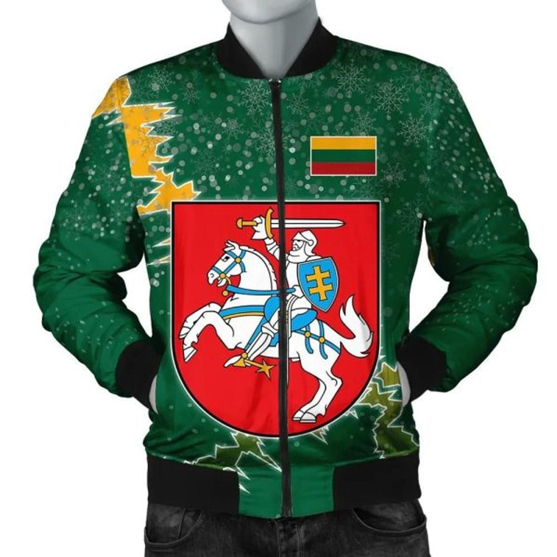 FUNSTUFFPRINTI Nicaragua Christmas Coat Of Arms Women 3D Bomber Jacket