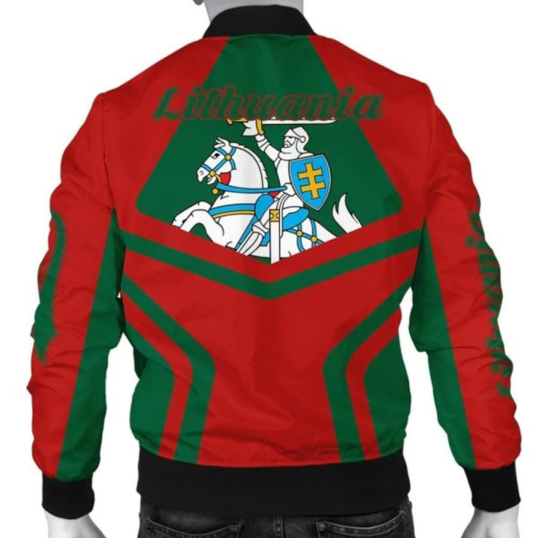 FUNSTUFFPRINTI Lithuania Coat Of Arms Men Bomber Jacket My Style Bomber Jacket