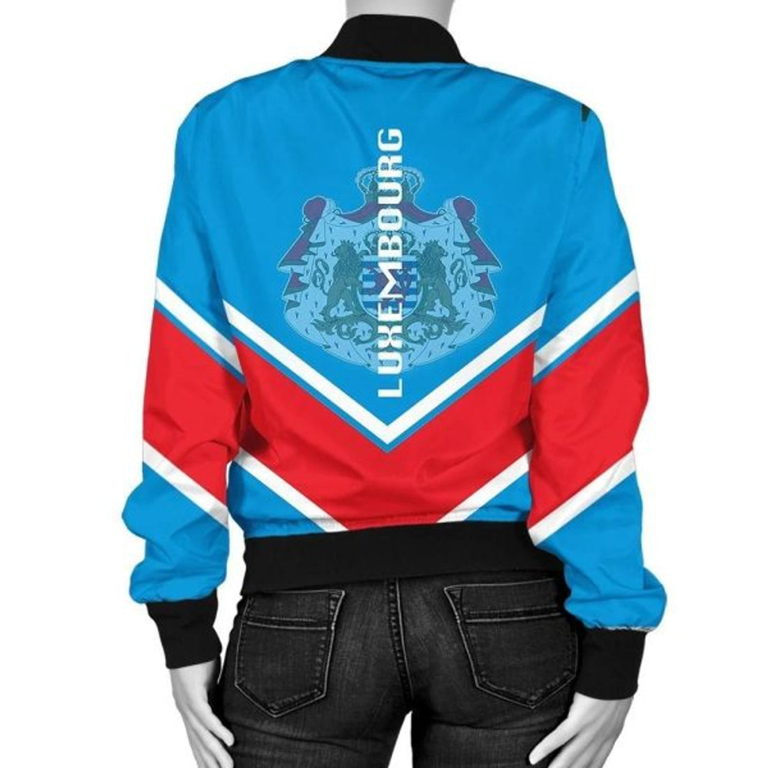 FUNSTUFFPRINTI Lithuania Coat Of Arms Women Bomber Jacket Lucian Style Bomber Jacket