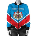 FUNSTUFFPRINTI Lithuania Coat Of Arms Women Bomber Jacket Lucian Style Bomber Jacket