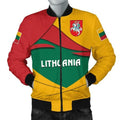 FUNSTUFFPRINTI Lithuania Men's Bomber Jacket - Lithuania Pride Bomber Jacket
