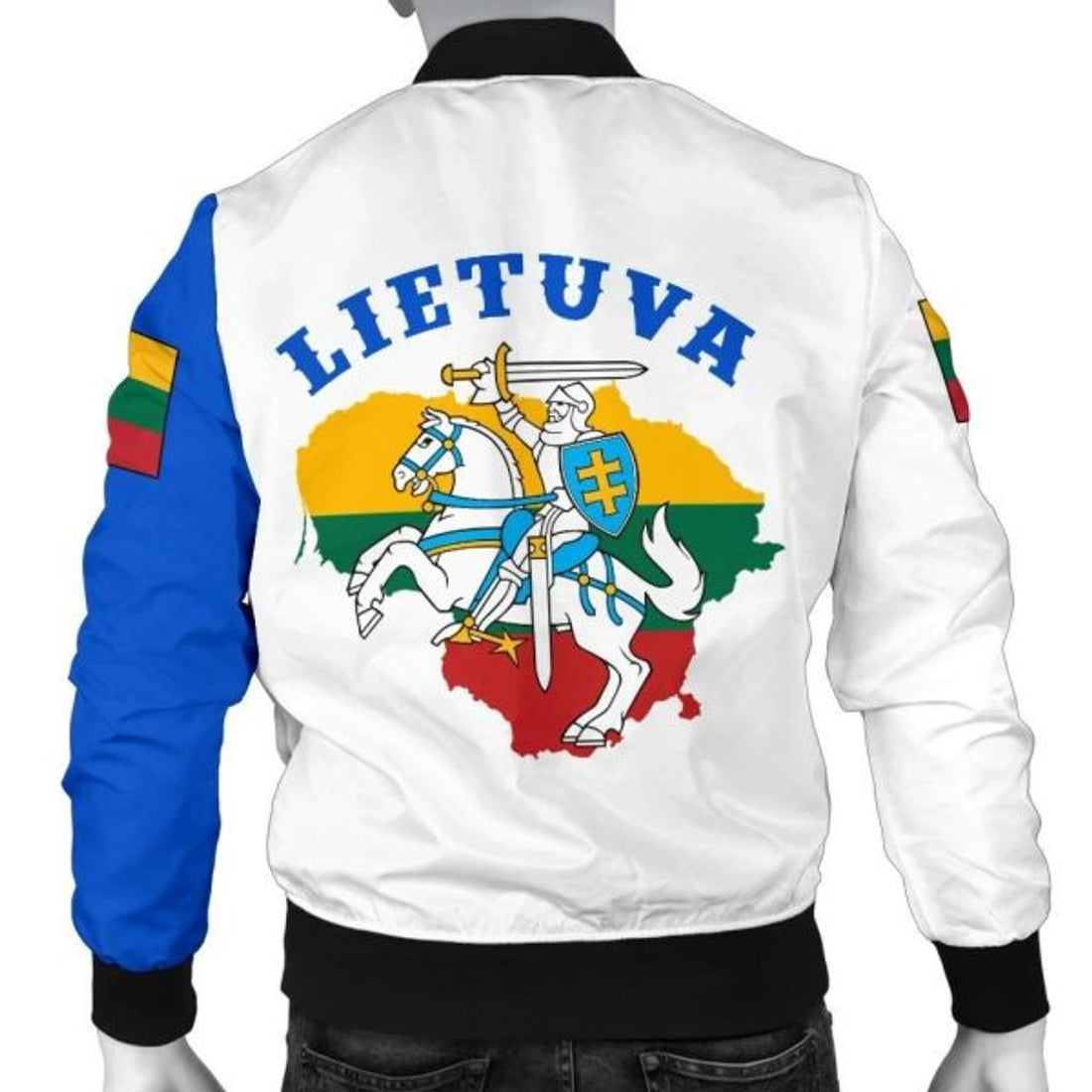 FUNSTUFFPRINTI Lithuania Men's Bomber Jacket Vytis Lietuva Bomber Jacket