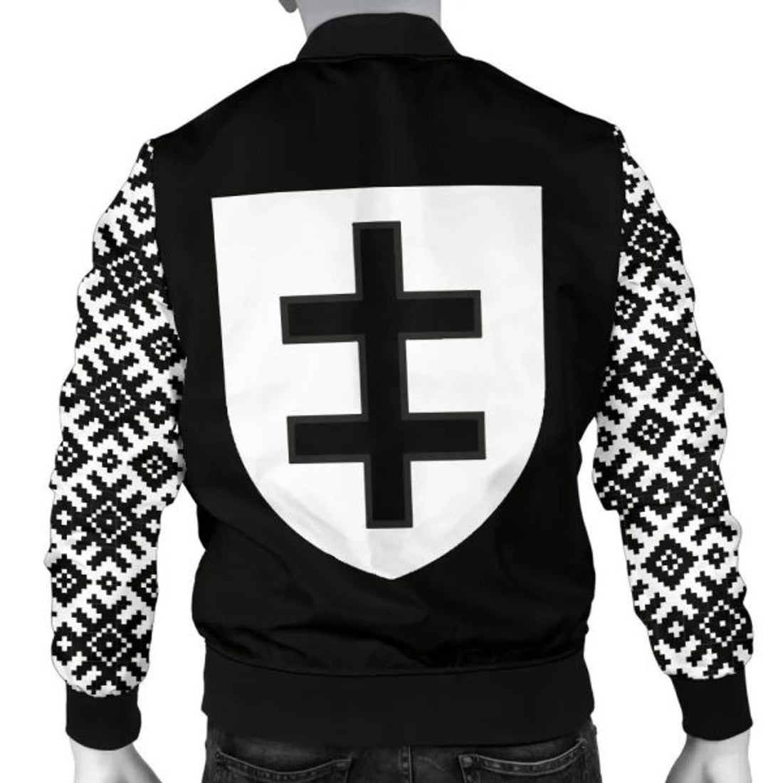 FUNSTUFFPRINTI Lithuania Vytis Pattern Men's 3D Bomber Jacket