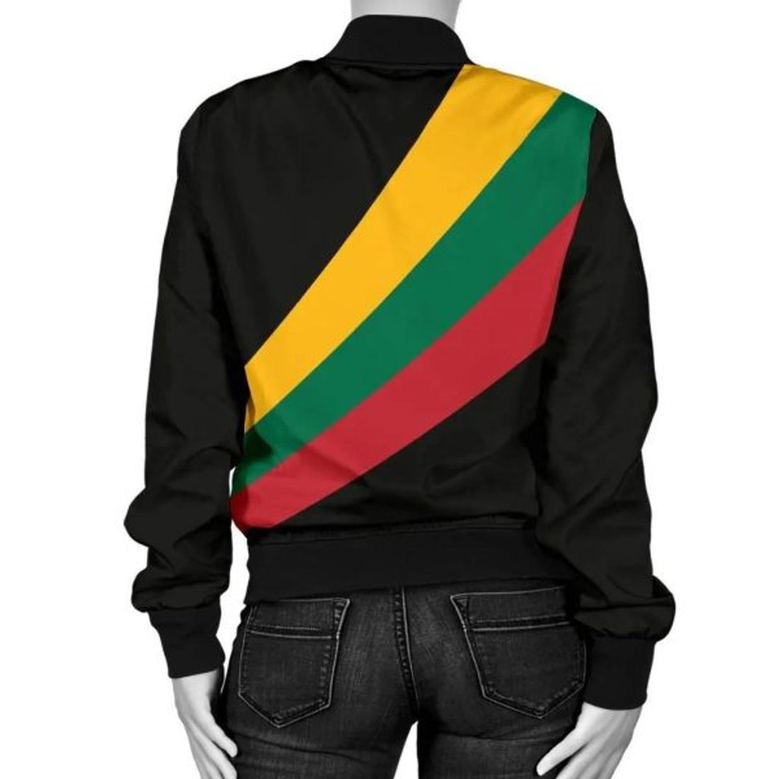 FUNSTUFFPRINTI Lithuania Women's 3D Bomber Jacket