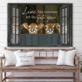Live Like Someone Left The Gate Open Cow Canvas Wall Art - Christian Canvas Wall Decor - Bible Verse Wall Art Canvas - Farmer Gift