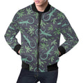 FUNSTUFFPRINTI Lizard Leaf Pattern Print Men's 3D Bomber Jacket