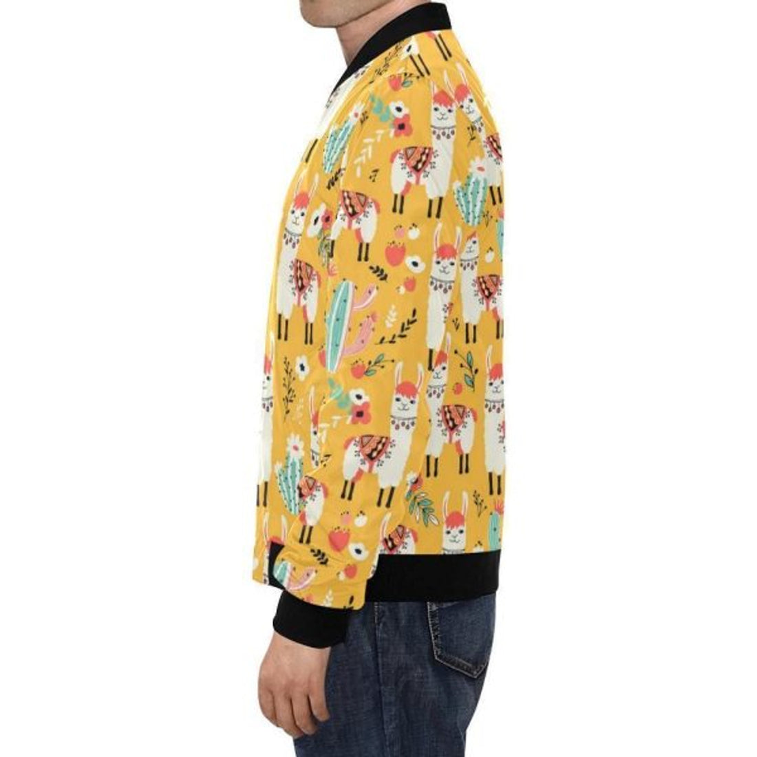 FUNSTUFFPRINTI Lizard Print Pattern Men's 3D Bomber Jacket