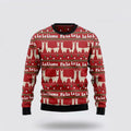 FUNSTUFFPRINT Llama Lalala Ugly Christmas Sweater, Farm Sweater, Christmas Gift, Best Winter Outfit Christmas Ugly Sweater