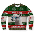 FUNSTUFFPRINT Llama Ugly Christmas Sweater, Christmas Sweater, Ugly Sweater, Funny Xmas Sweaters Ugly Sweater