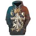FUNSTUFFPRINT 3D Long Live The King 3D Hoodie and Zip Hoodie