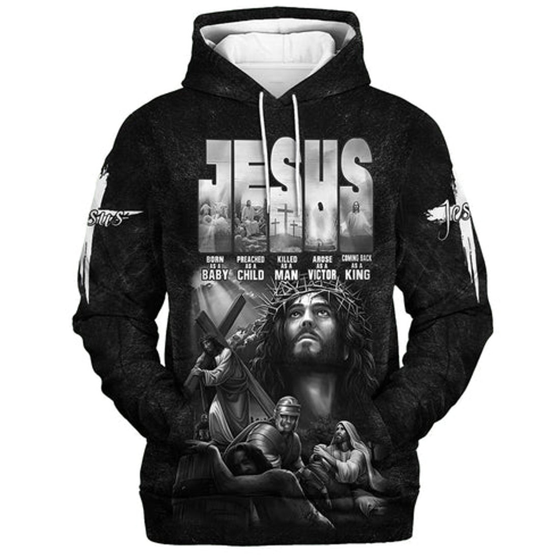 FUNSTUFFPRINT 3D Lord Jesus Christ 3D Hoodie and Zip Hoodie