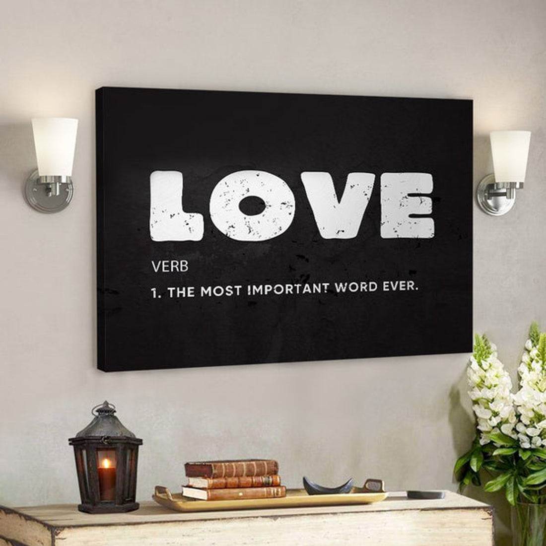 Love - Christian Wall Decor - Christian Artwork - Religious Wall Decor - Faith Canvas Wall Art - Scripture Wall Art 