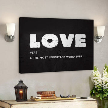 Love - Christian Wall Decor - Christian Artwork - Religious Wall Decor - Faith Canvas Wall Art - Scripture Wall Art 