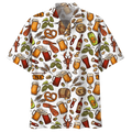 Love Beer Watercolor Design Hawaiian Shirt