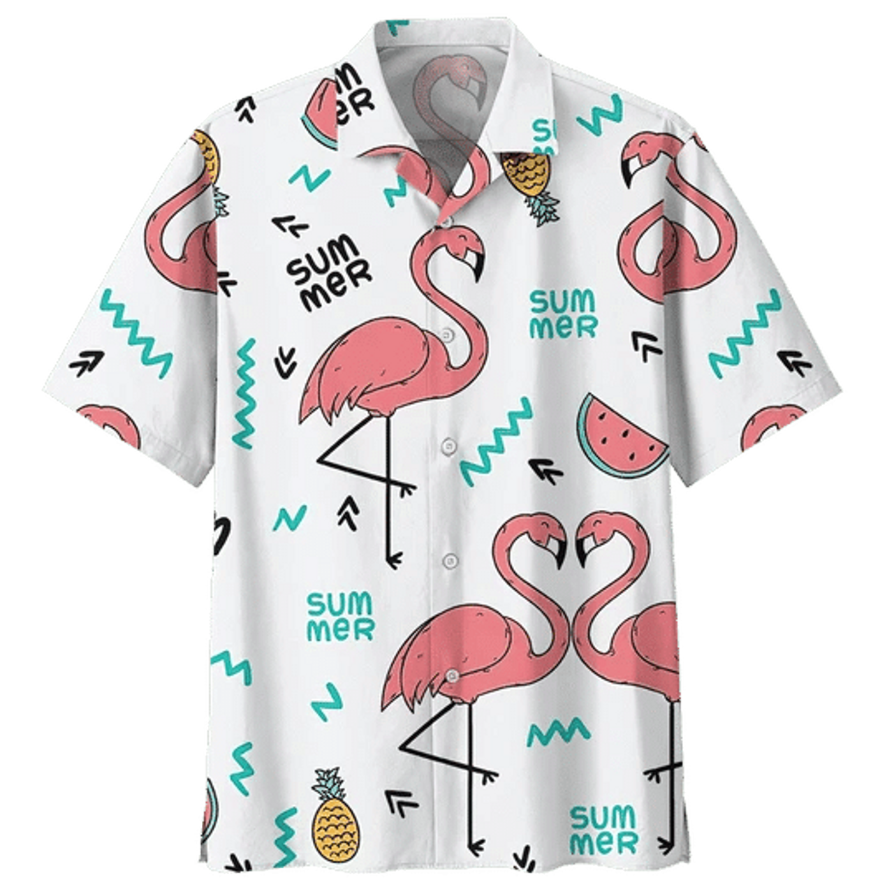 Flamingo Hawaiian Shirt, Flamingo Gifts, Flamingo Shirt, Shirt For Men, Summer Shirt, Gift For Him