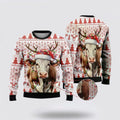 FUNSTUFFPRINT Love Dairy Cow Ugly Christmas Sweater, Farm Sweater, Christmas Gift, Best Winter Outfit Christmas Ugly Sweater