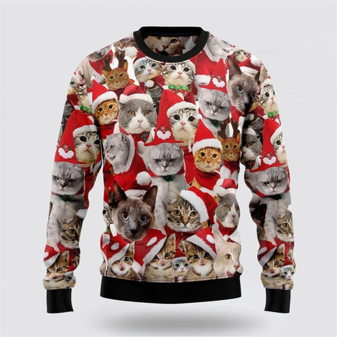 FUNSTUFFPRINT Lovely Cats Ugly Christmas Sweater For Men And Women, Best Gift For Christmas, Christmas Fashion Winter  Ugly  Sweater