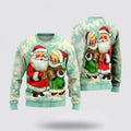 FUNSTUFFPRINT Lovely Santa Couples Ugly Christmas Sweater For Men And Women, Best Gift For Christmas, The Beautiful Winter Christmas Outfit Ugly Sweater