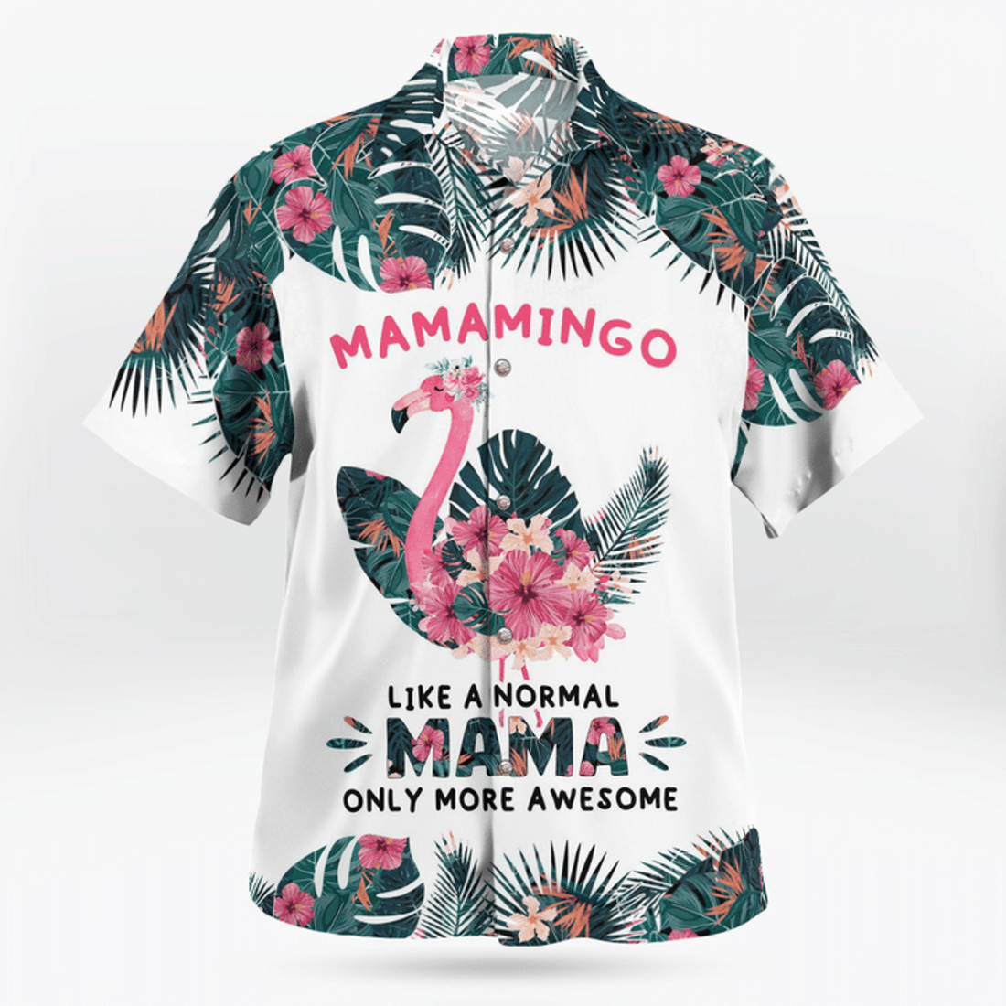 Mamamingo Hawaiian Shirt, Mother's day Hawaii shirt, Mom shirt, Gift for Mom