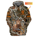 FUNSTUFFPRINT Hunting Personalized Name 3D Hoodie Deer Hunter Shirt 3D Hoodie and Zip Hoodie