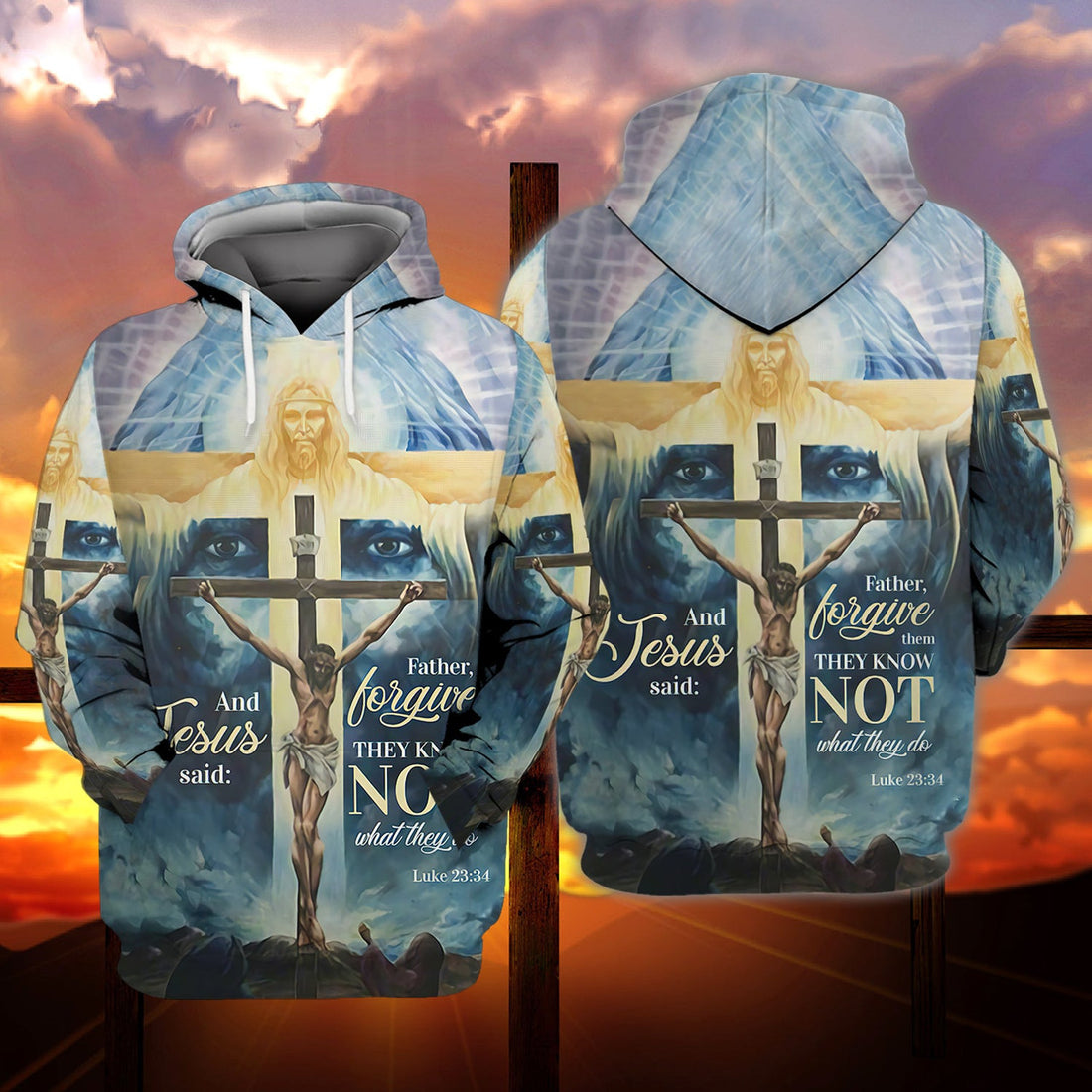 FUNSTUFFPRINT Jesus 3D Hoodie and Zip Hoodie