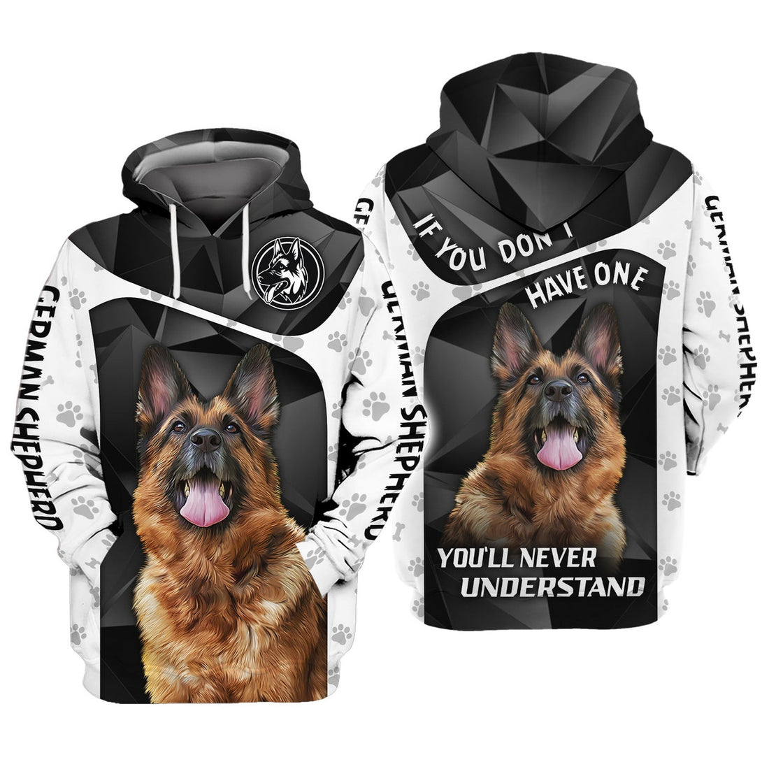 FUNSTUFFPRINT German Shepherd You Don't Understand 3D Hoodie and Zip Hoodie