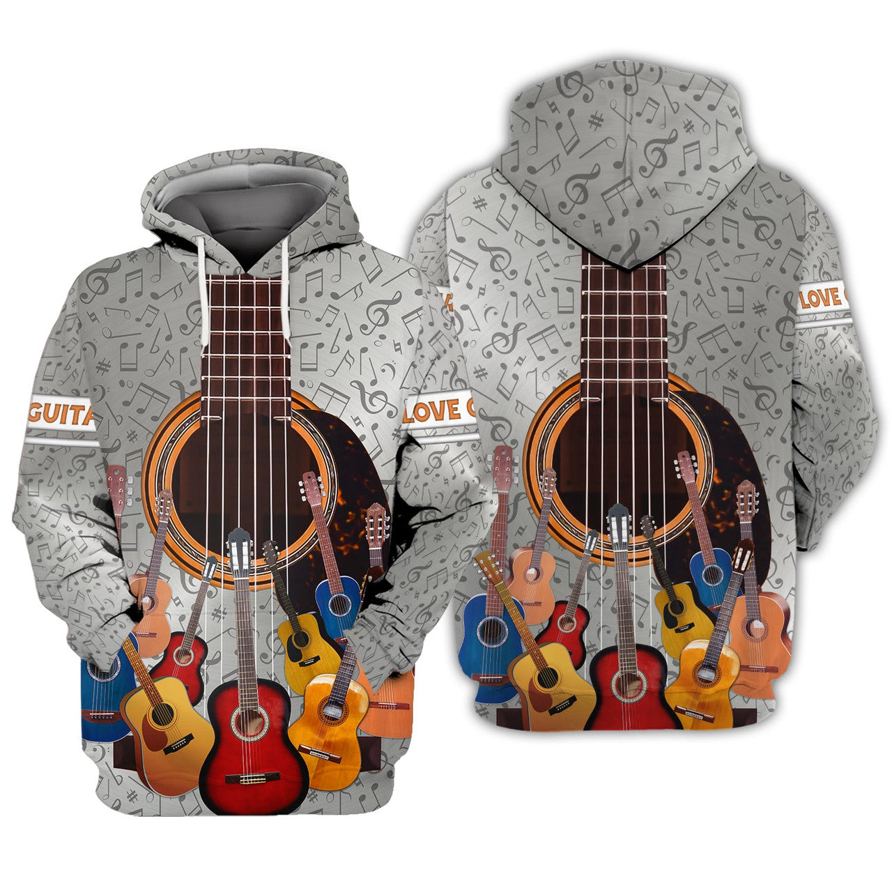 FUNSTUFFPRINT Guitar - 3D Full Print 3D Hoodie and Zip Hoodie