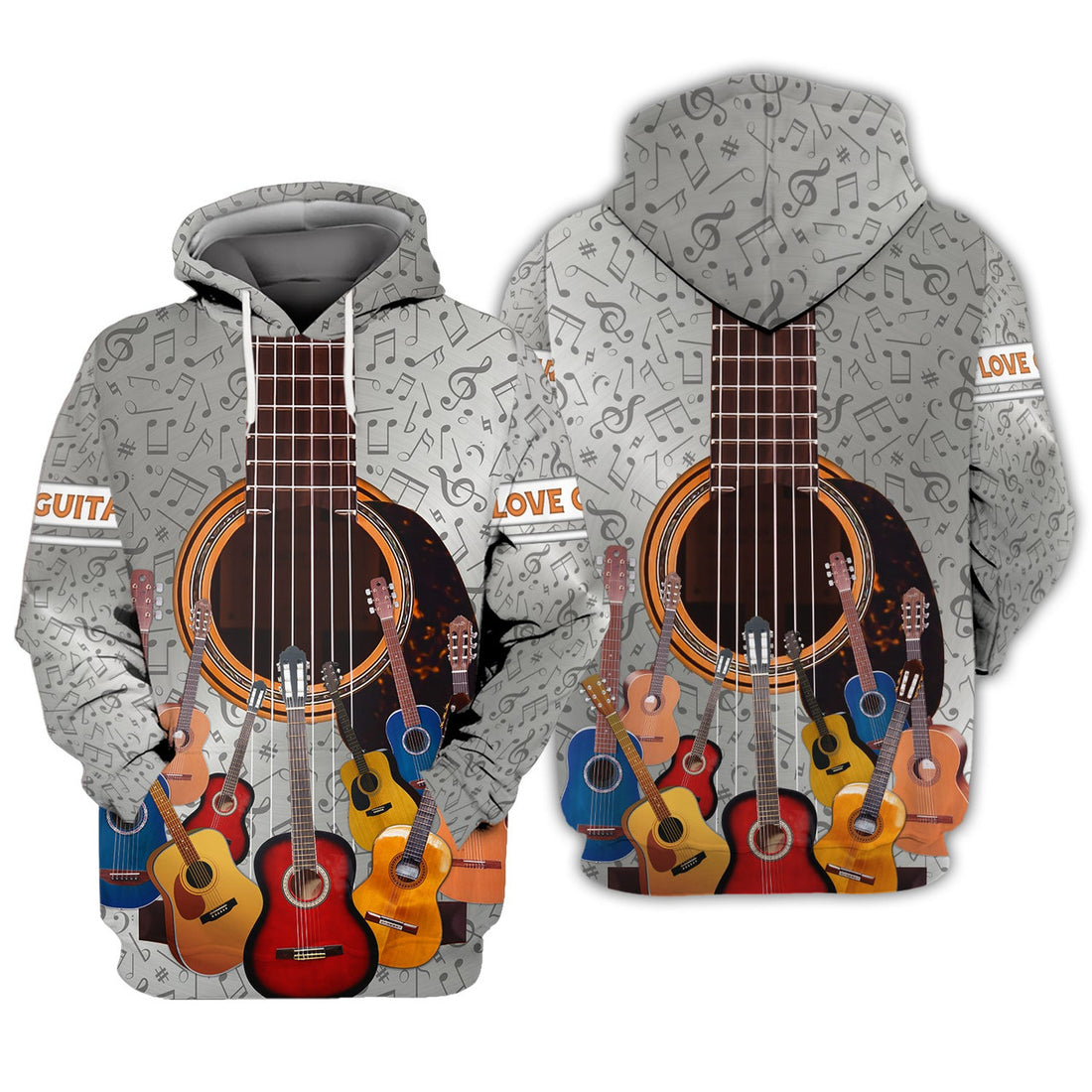 FUNSTUFFPRINT Guitar - 3D Full Print 3D Hoodie and Zip Hoodie