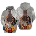 FUNSTUFFPRINT Guitar - 3D Full Print 3D Hoodie and Zip Hoodie
