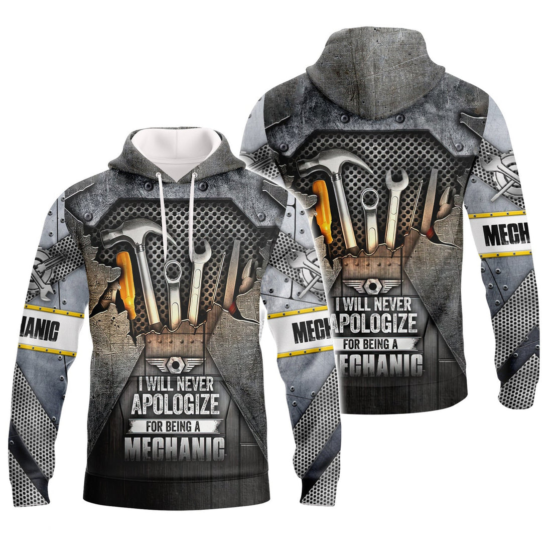 FUNSTUFFPRINT I Will Never ApoIogize For Being A Mechanic 3D Hoodie and Zip Hoodie