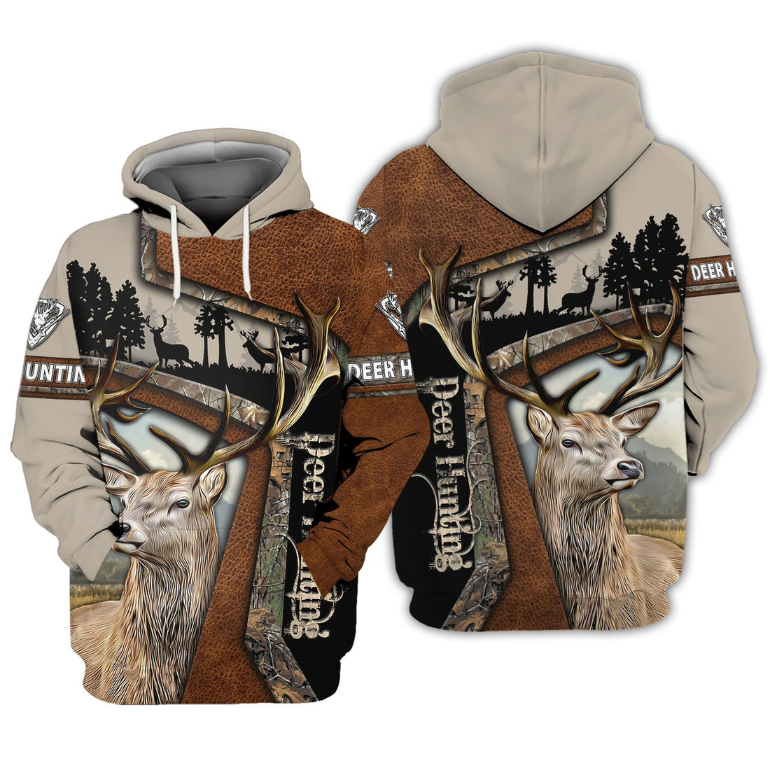 FUNSTUFFPRINT Deer Hunting 1504 MK - 3D Full Print 3D Hoodie and Zip Hoodie