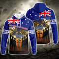 FUNSTUFFPRINT Australia - Veteran 3D Hoodie and Zip Hoodie