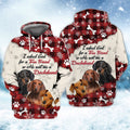 FUNSTUFFPRINT Dachshund - God Sent Me True Friend 3D Hoodie and Zip Hoodie
