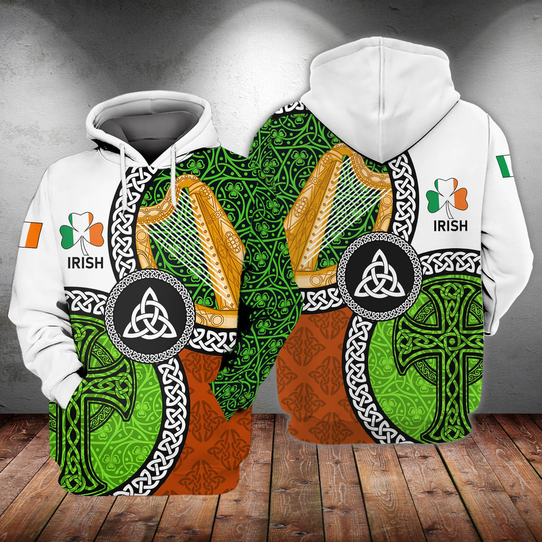 FUNSTUFFPRINT IRISH 3D Hoodie and Zip Hoodie
