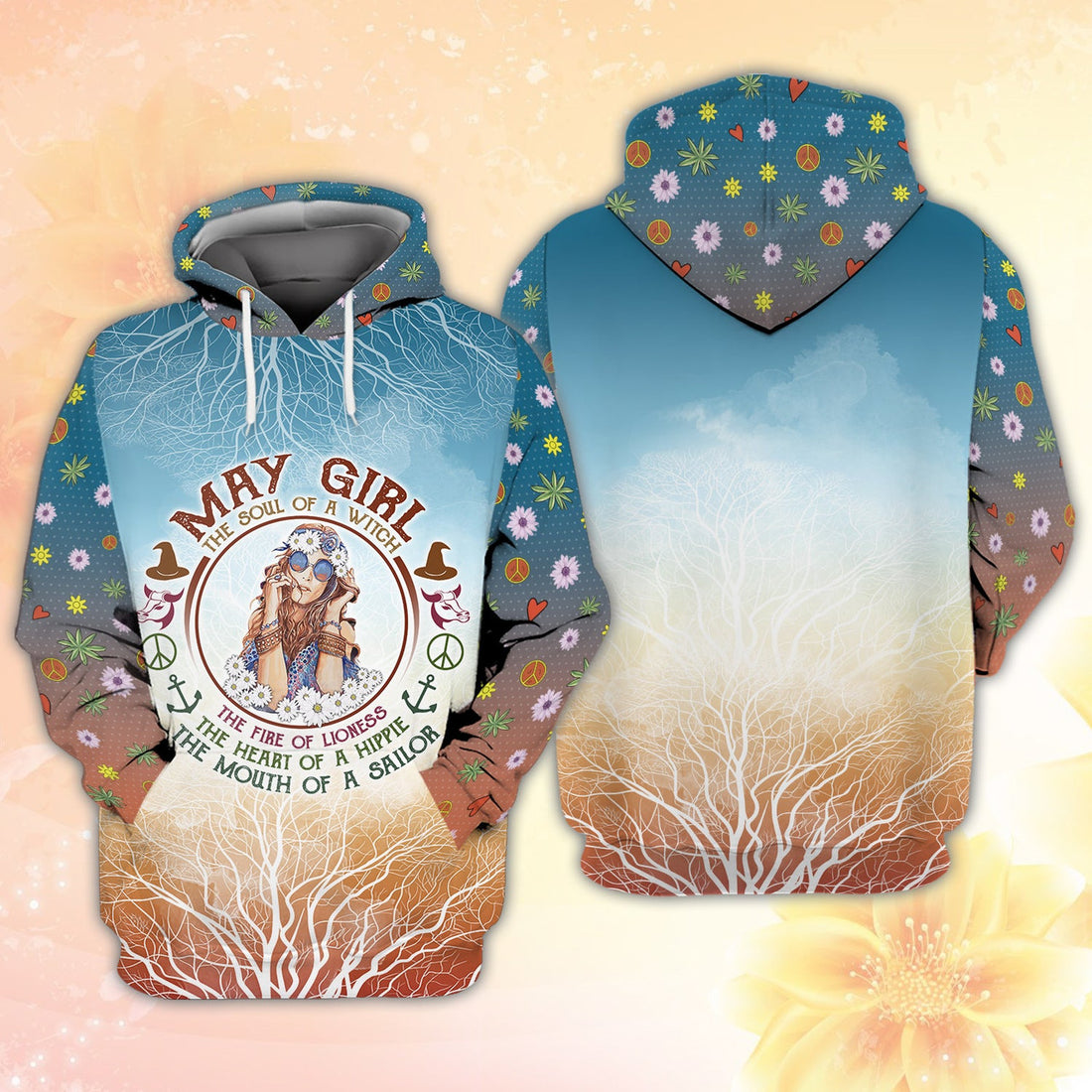 FUNSTUFFPRINT May Girl - 3D Full Print 3D Hoodie and Zip Hoodie