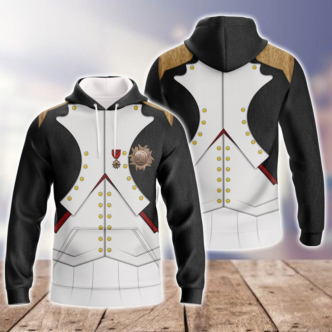 FUNSTUFFPRINT Napoleon - Full Print 3D Hoodie and Zip Hoodie